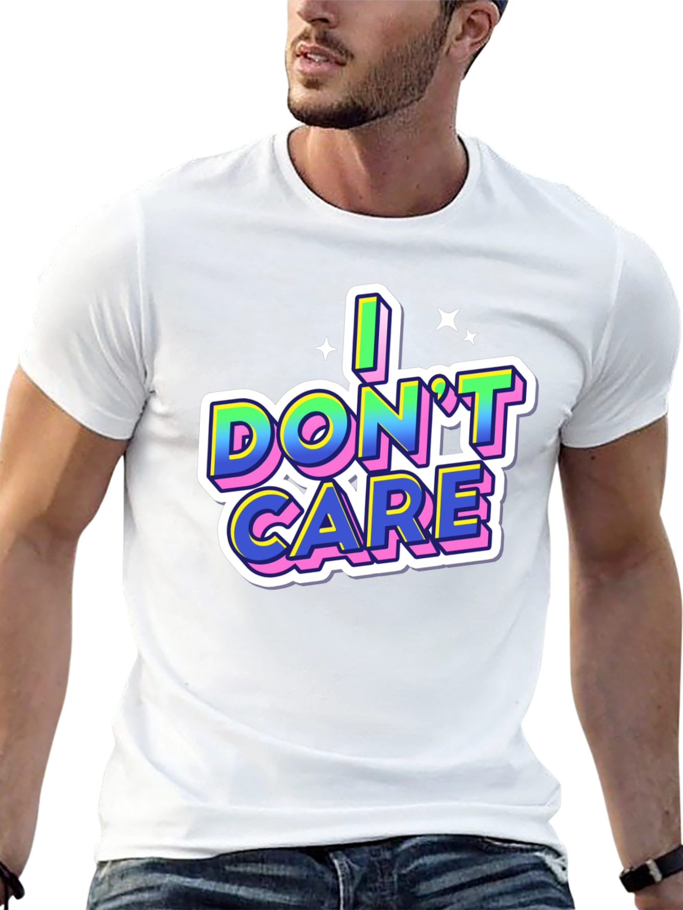 I Dont Care Graphic Tee