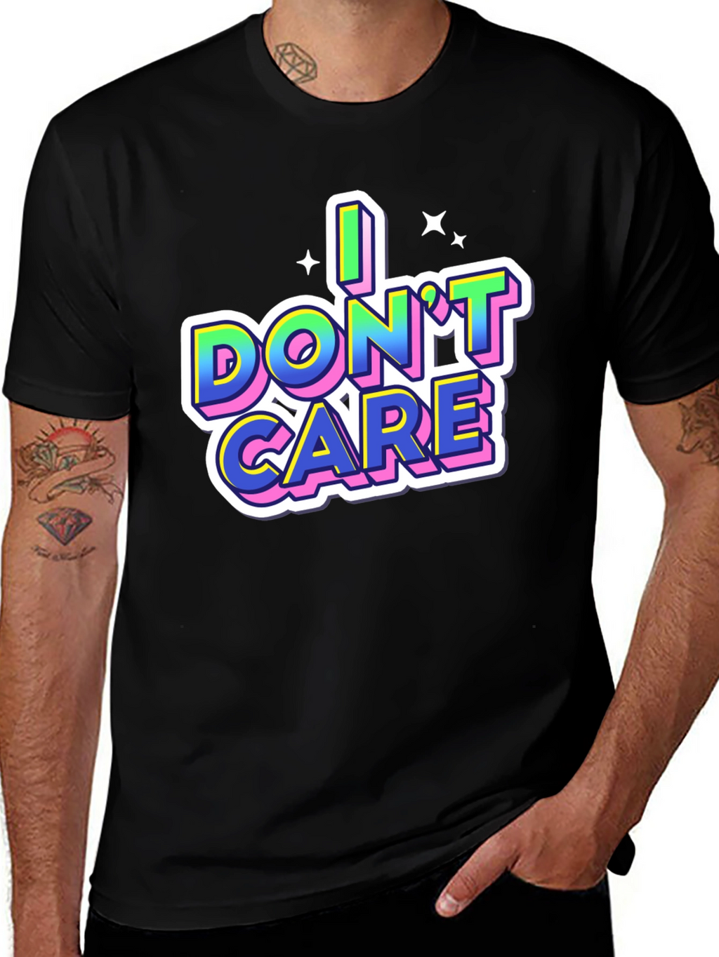 I Dont Care Graphic Tee