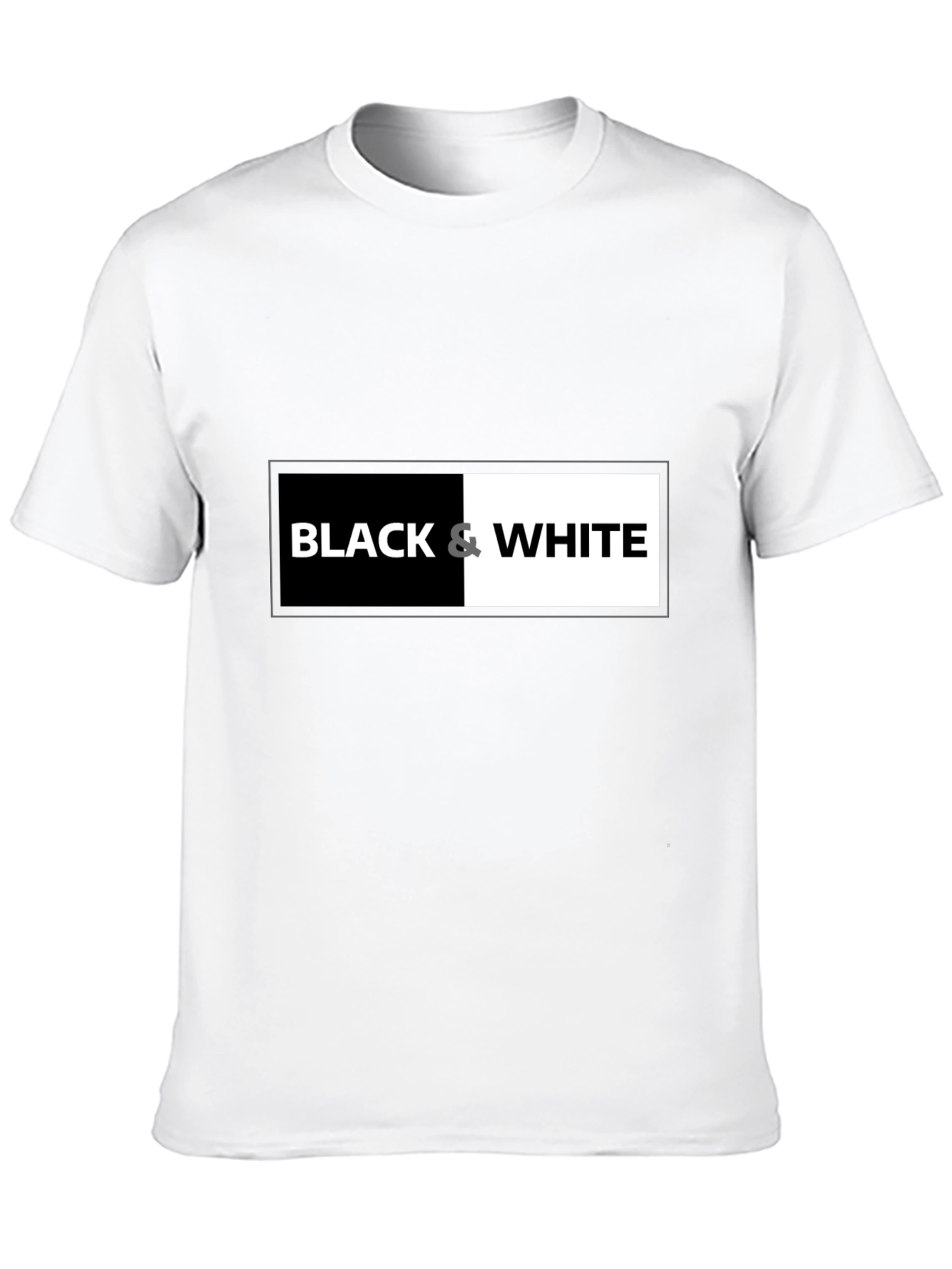 Black & White Graphic Tee - Contrast Design