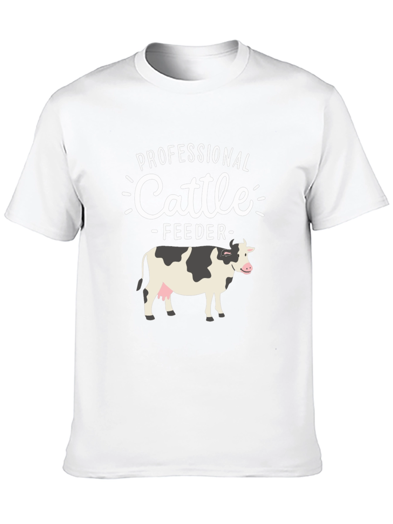 Professional Cattle Feeder T-Shirt - Farm Animal Tee