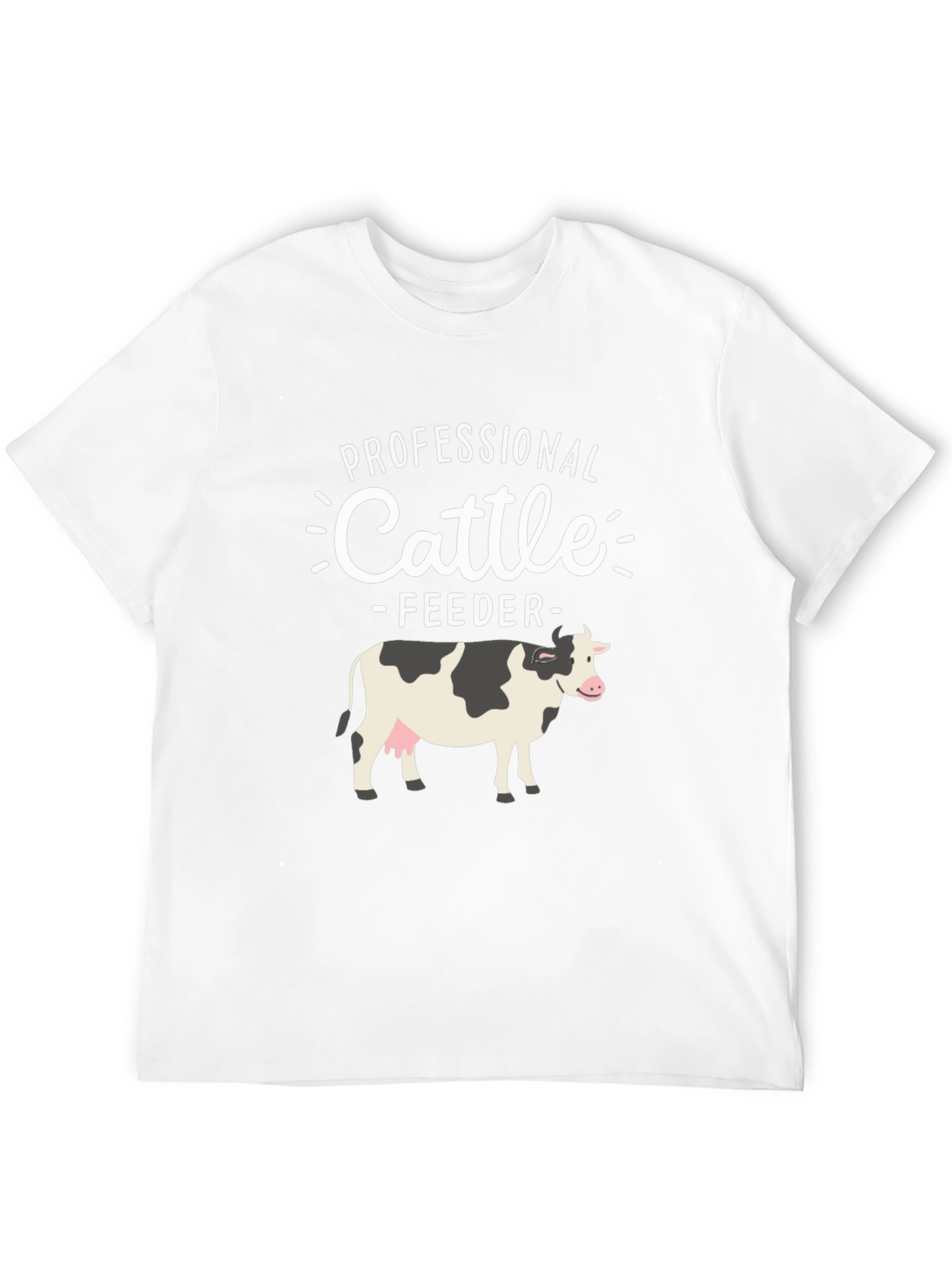 Professional Cattle Feeder T-Shirt - Farm Animal Tee
