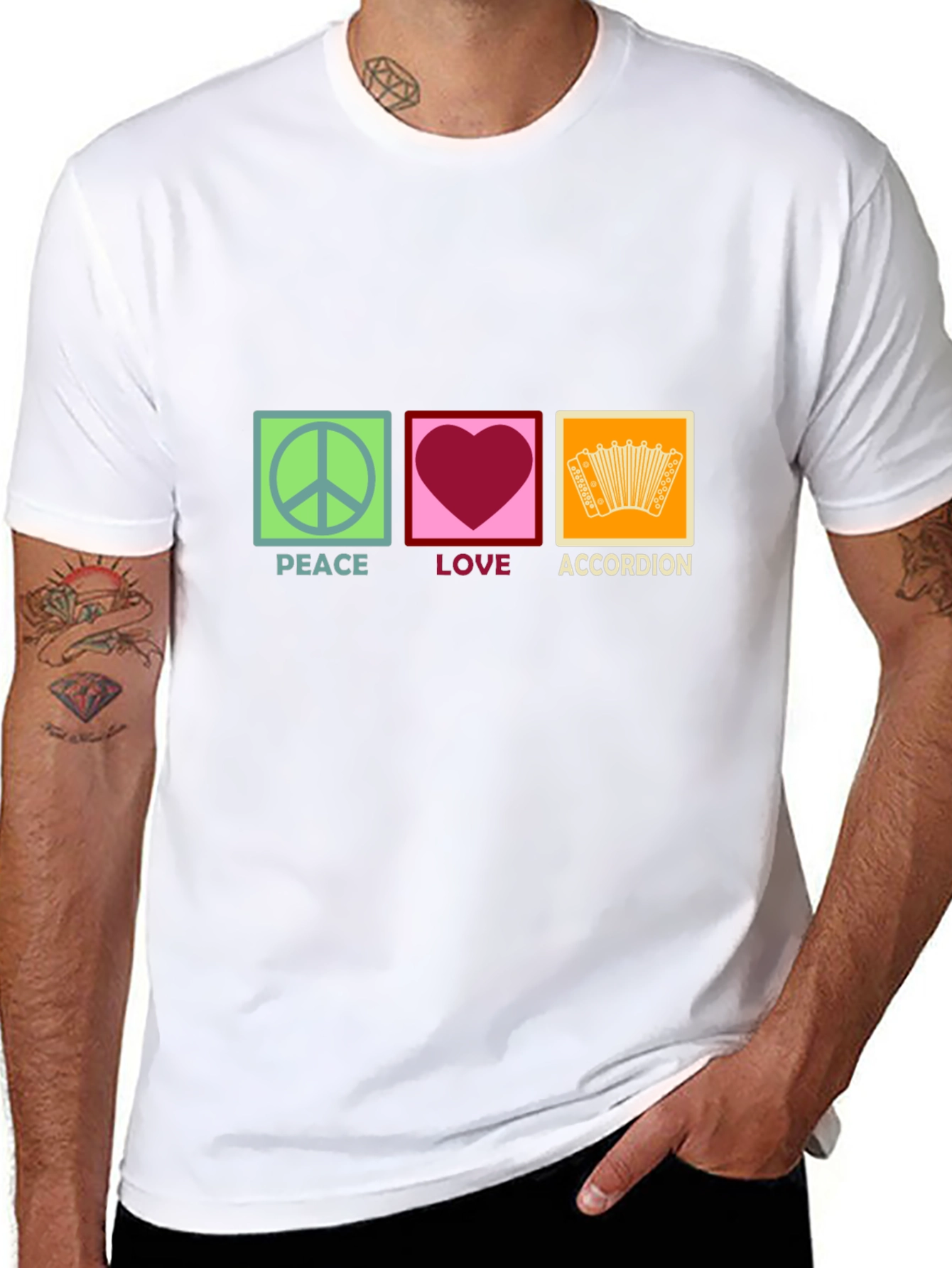 Peace Love Accordion T-Shirt