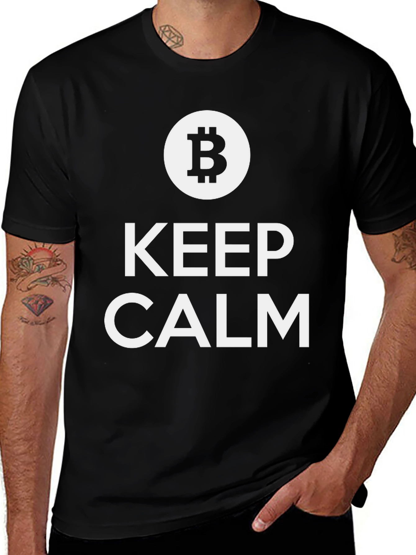 Keep Calm Bitcoin Tee - Crypto T-Shirt