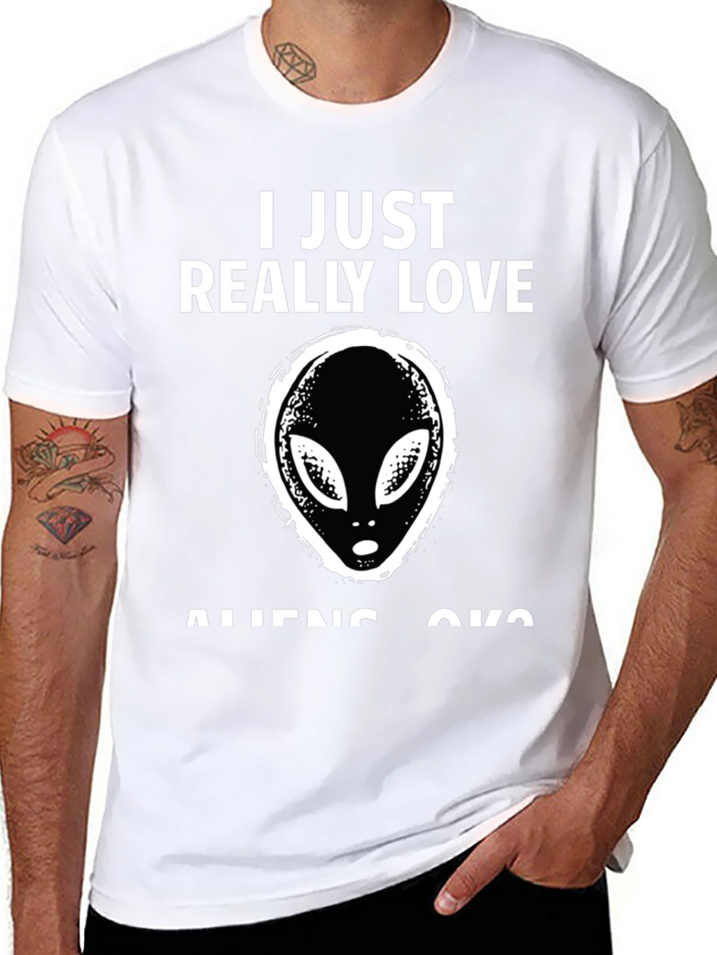 I Love Aliens T-Shirt - Novelty Graphic Tee