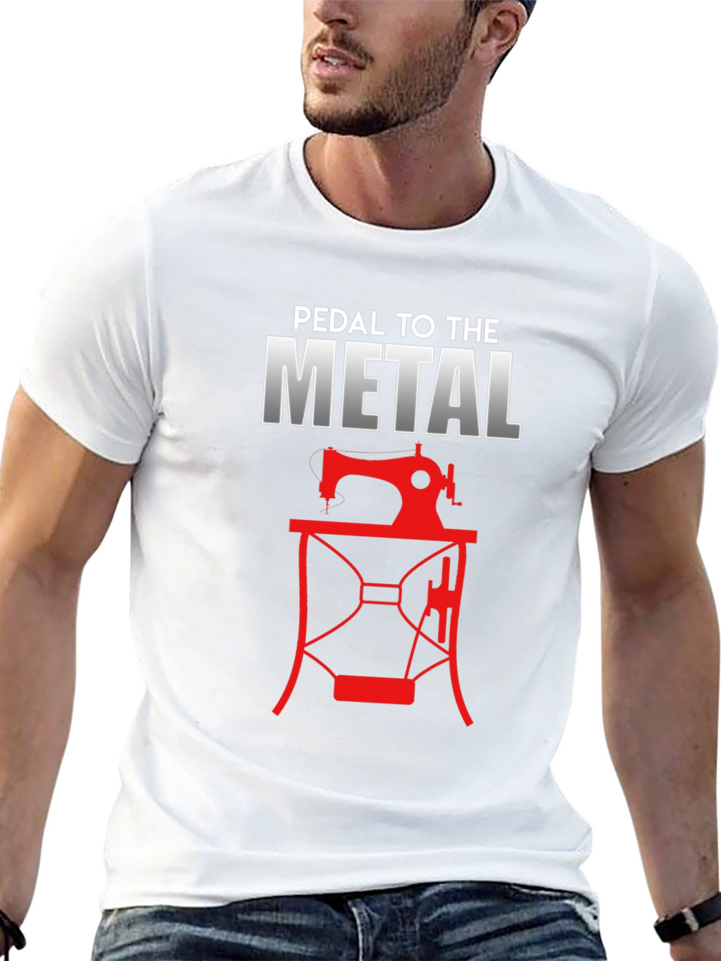 Pedal to the Metal Sewing T-Shirt