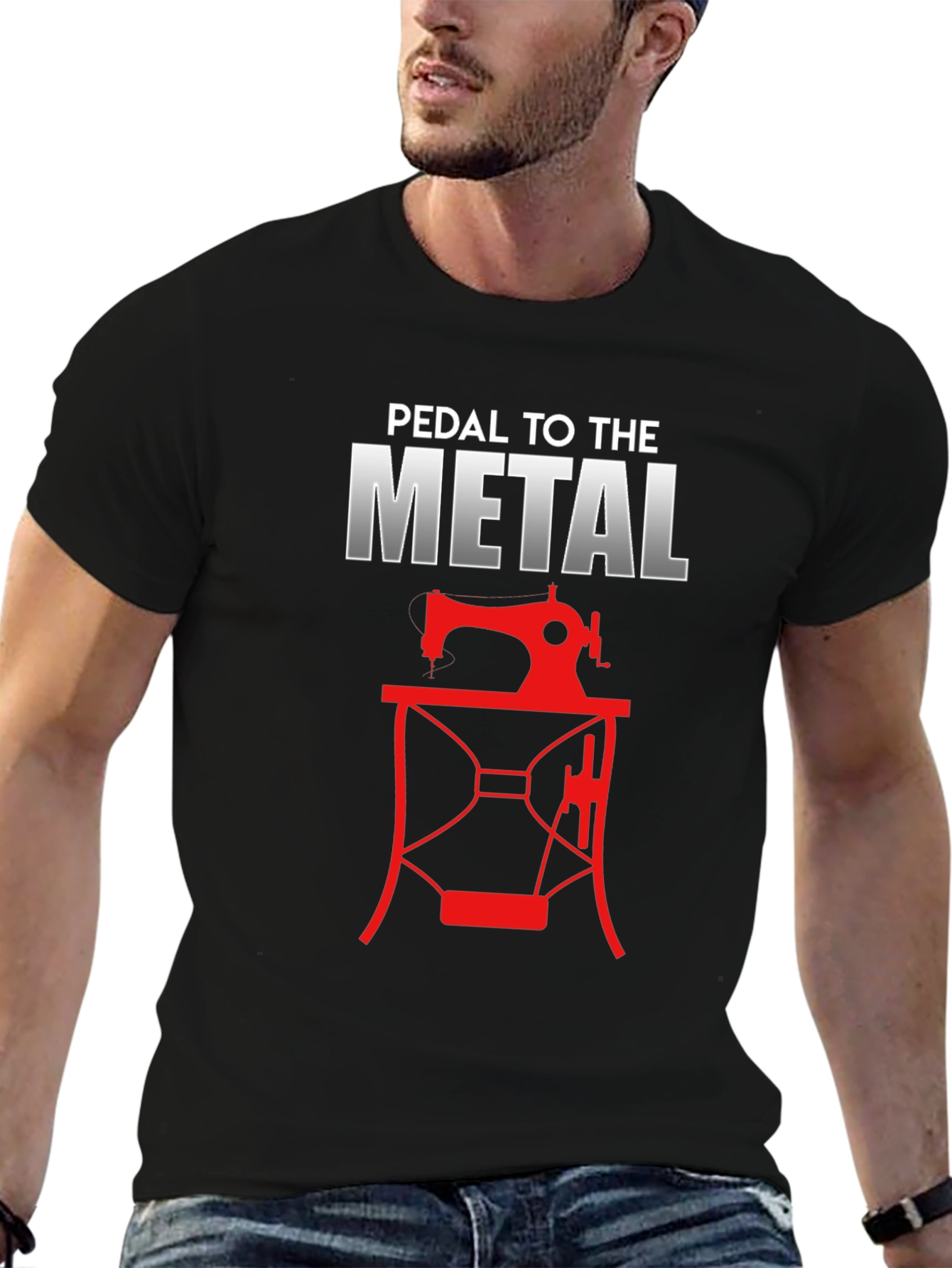 Pedal to the Metal Sewing T-Shirt