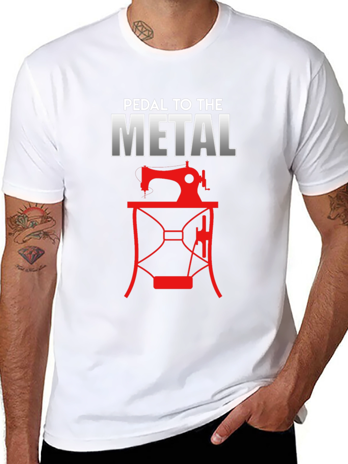 Pedal to the Metal Sewing T-Shirt