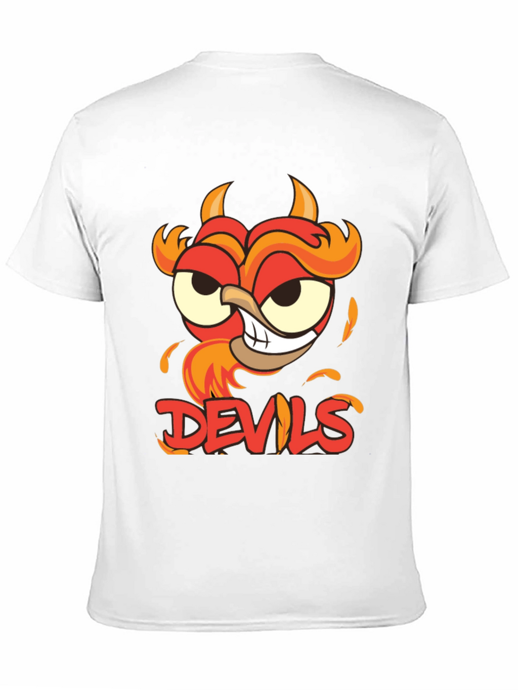 Devils Cartoon Graphic Black T-Shirt
