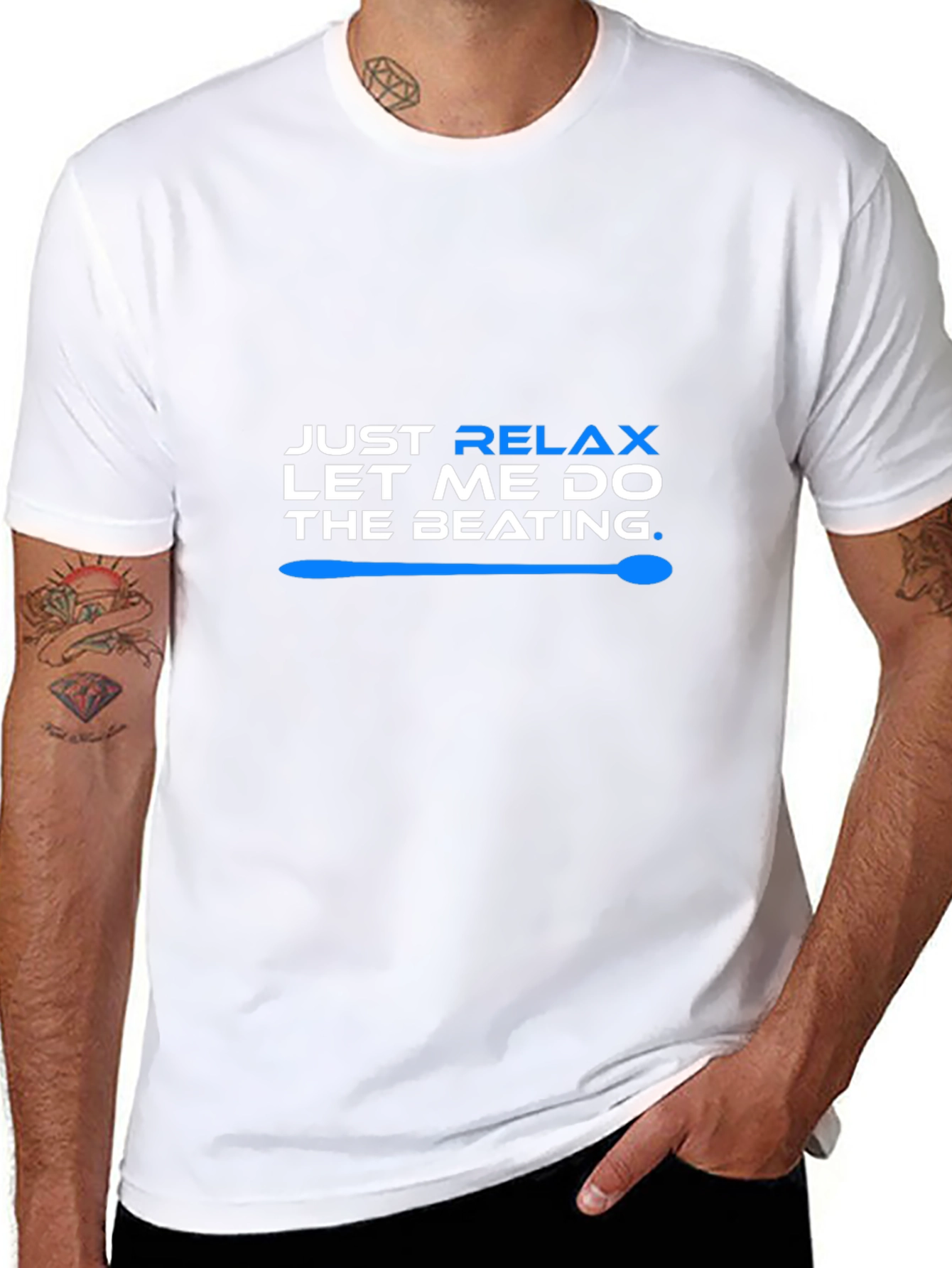 Relax Let Me Do The Beating T-Shirt - Black