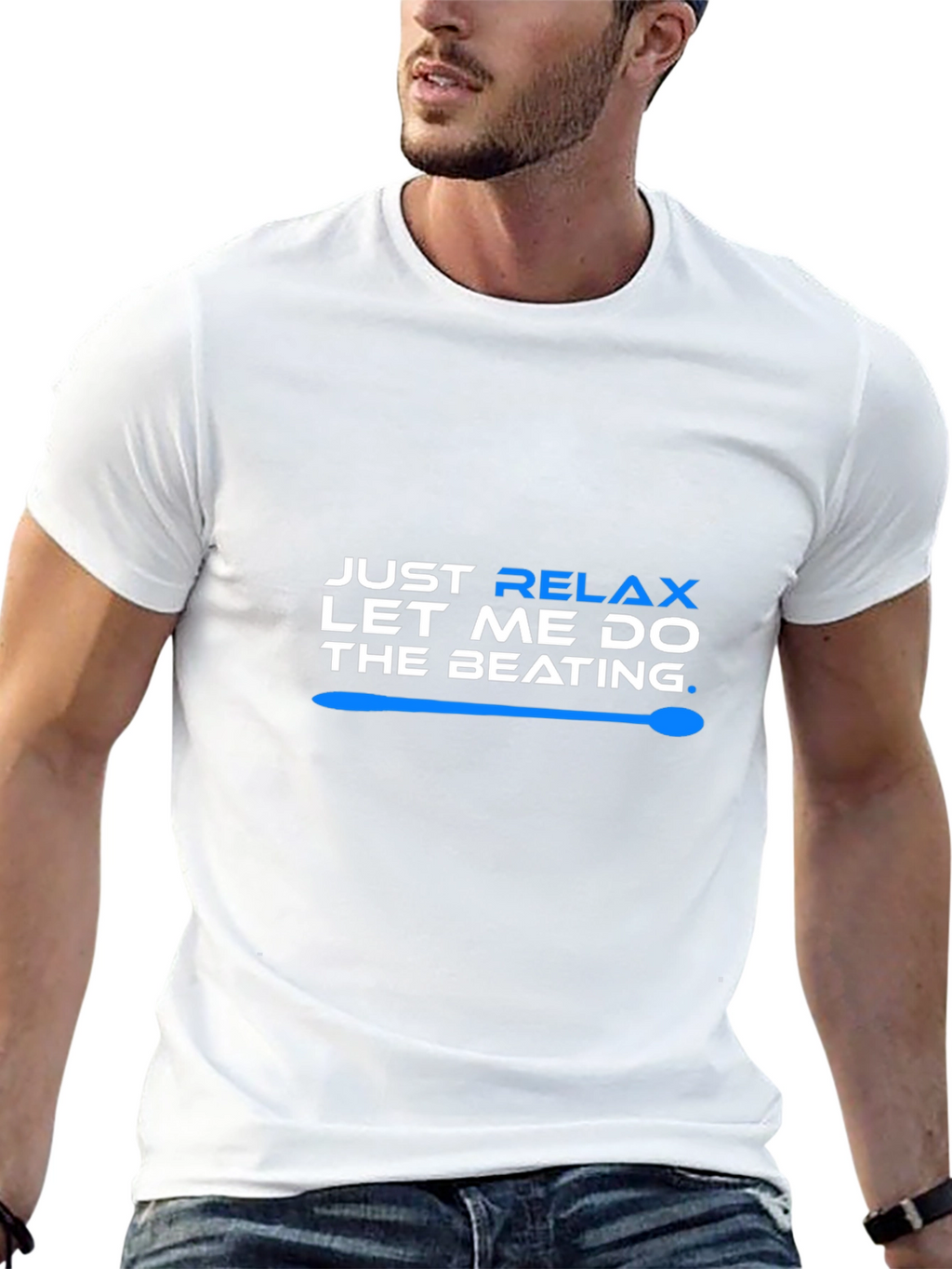 Relax Let Me Do The Beating T-Shirt - Black