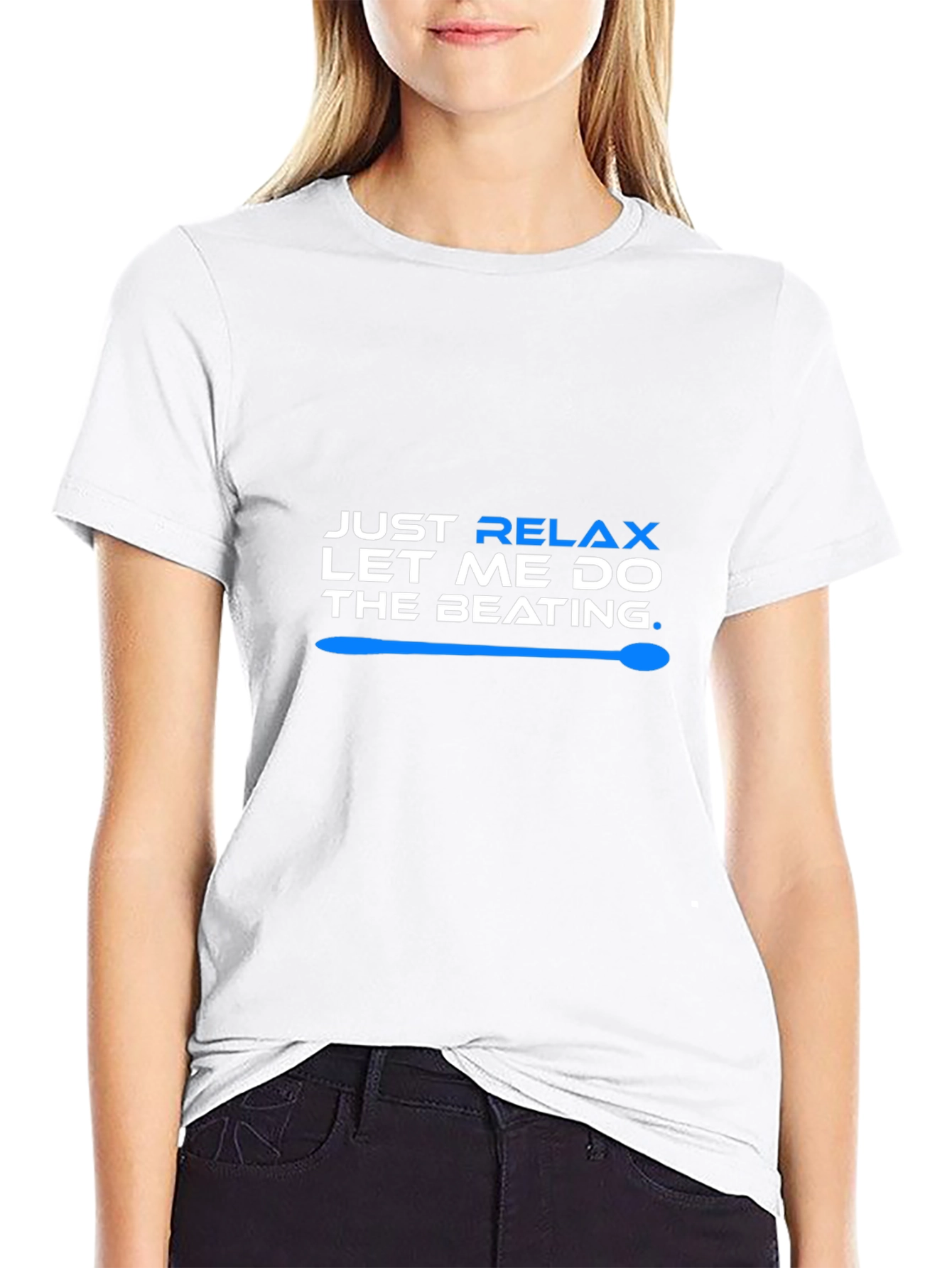Relax Let Me Do The Beating T-Shirt - Black