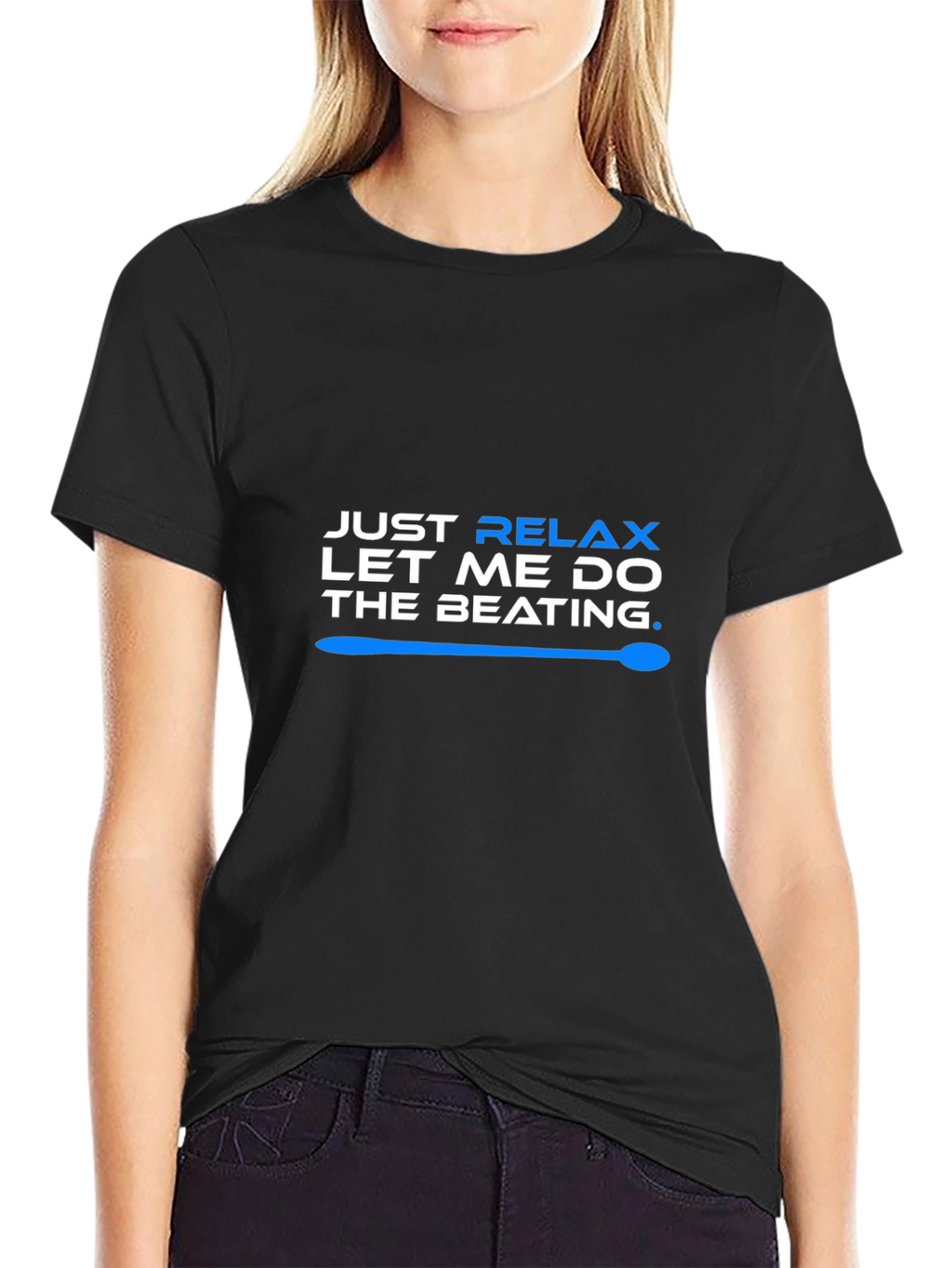 Relax Let Me Do The Beating T-Shirt - Black