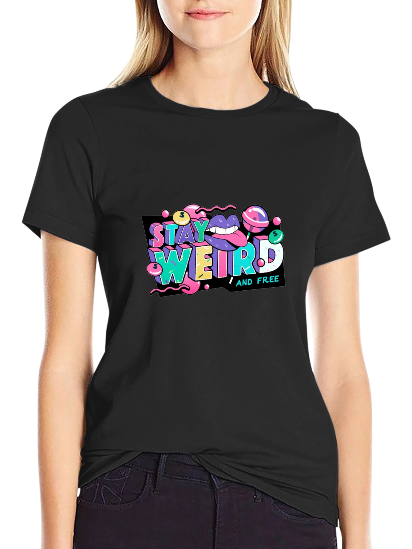 Stay Weird Graphic Tee - Unique Design