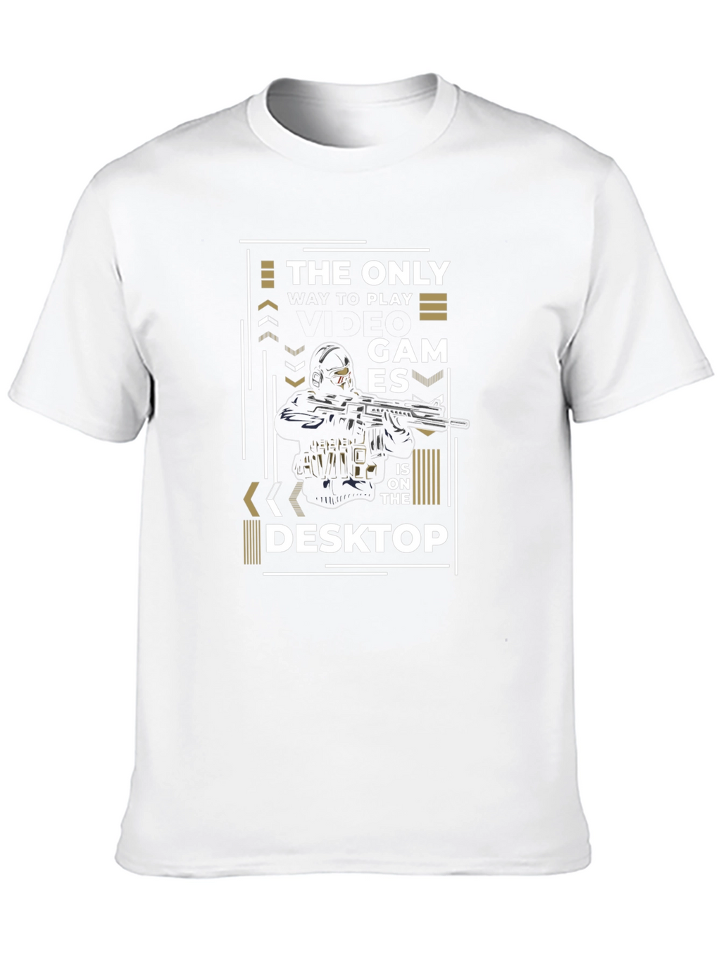 Gamer T-Shirt - The Only Games on the Desktop