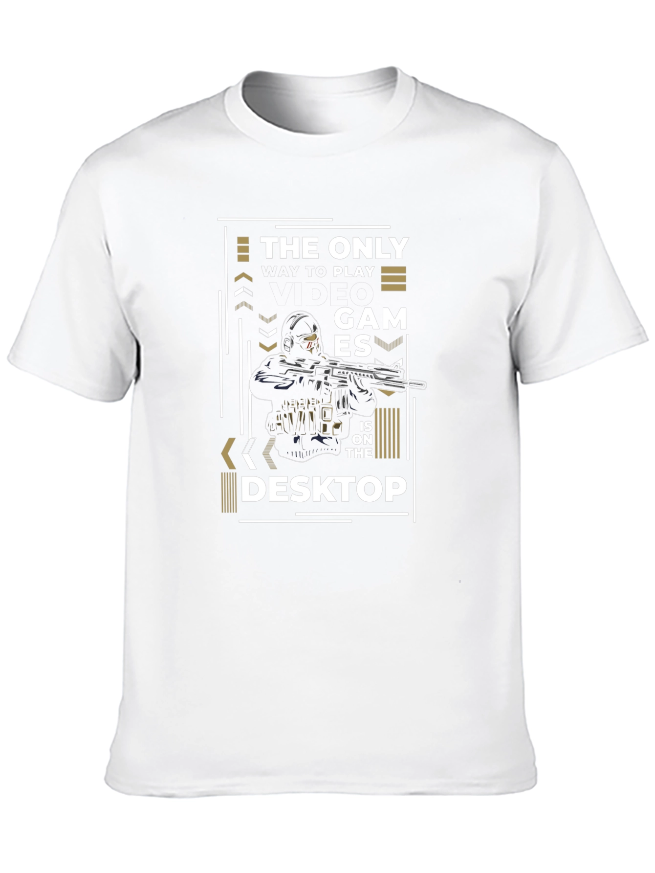 Gamer T-Shirt - The Only Games on the Desktop