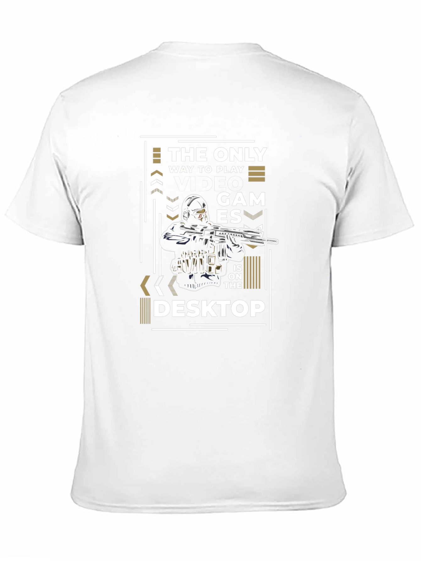 Gamer T-Shirt - The Only Games on the Desktop