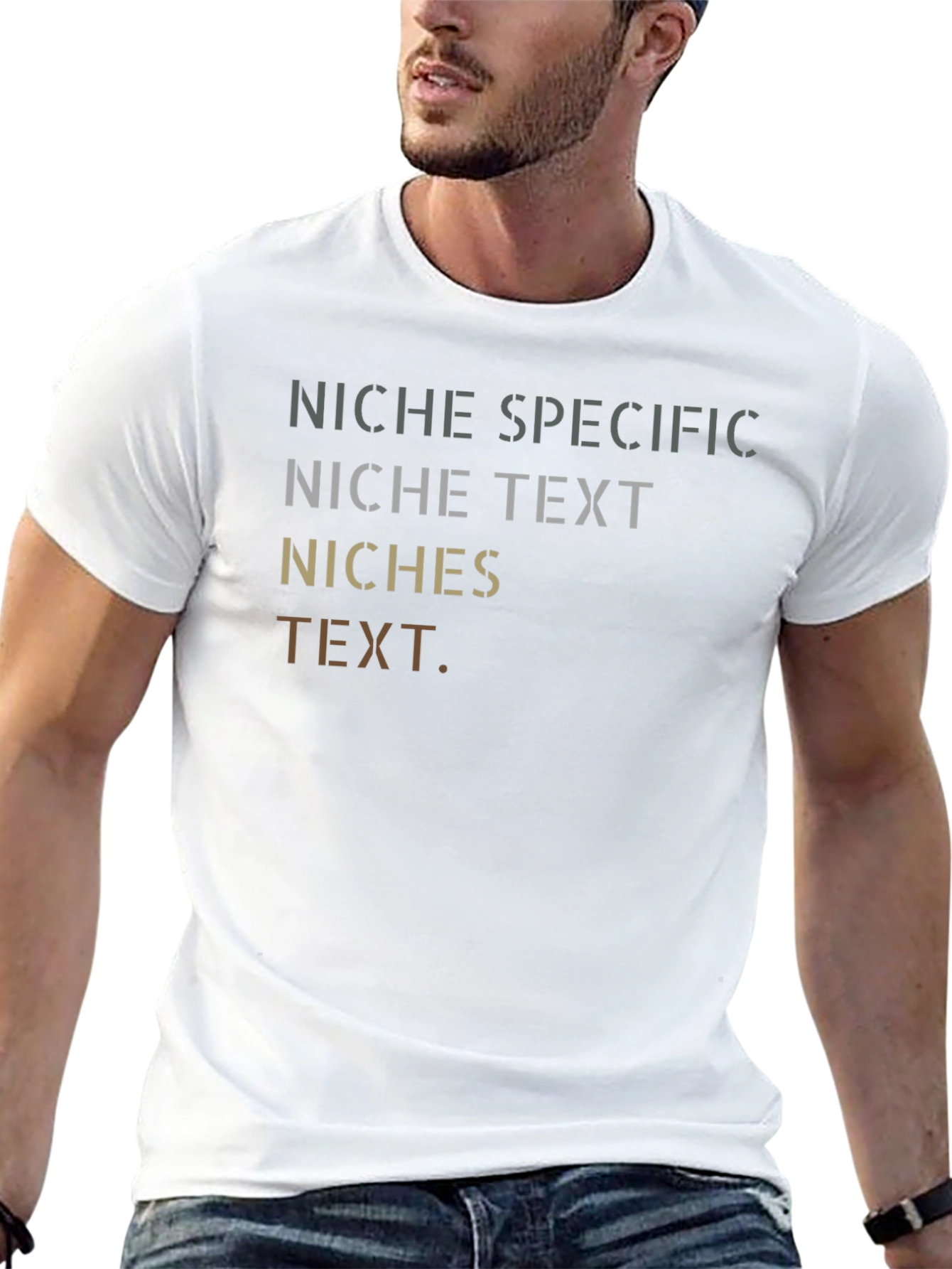 Niche Specific Text Graphic T-Shirt