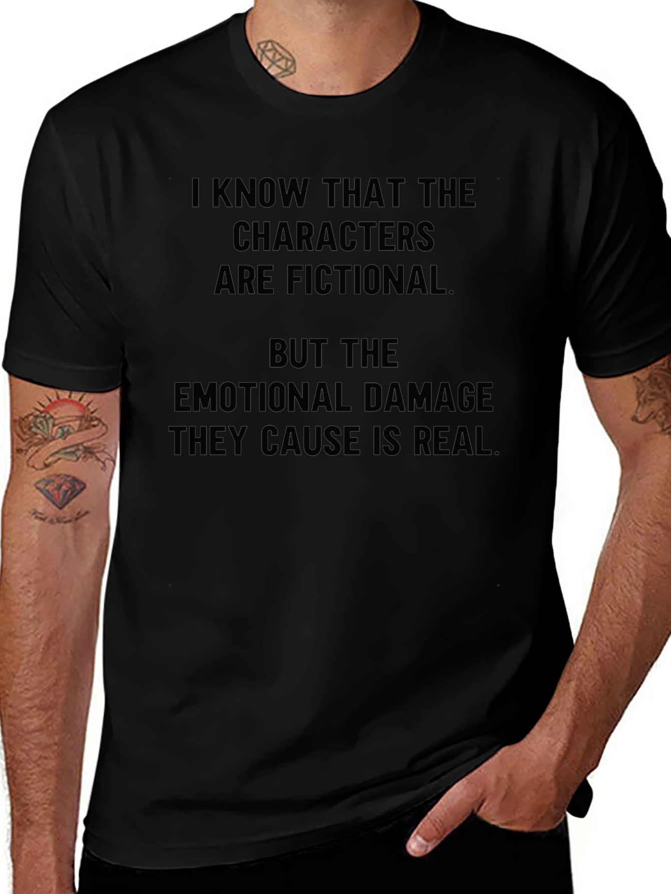 Fictional Characters Emotional Damage T-Shirt