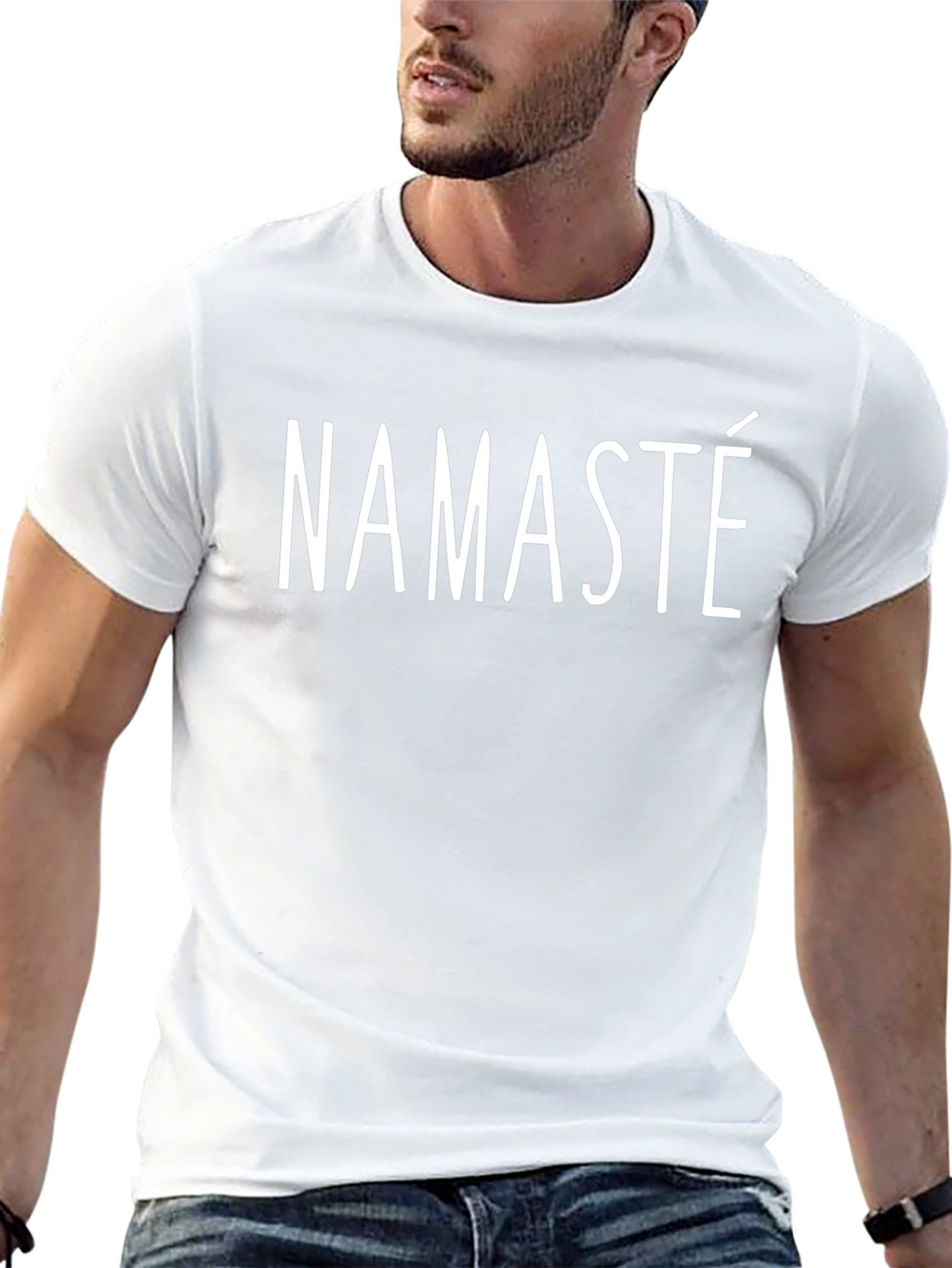 Namaste T-Shirt -  Casual Black Tee