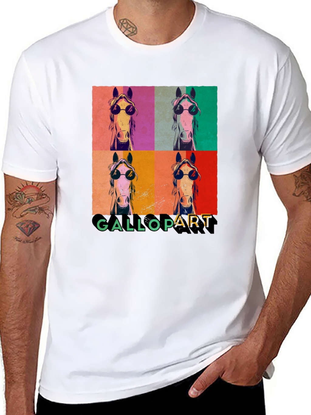 Gallopart Horse Pop Art T-Shirt
