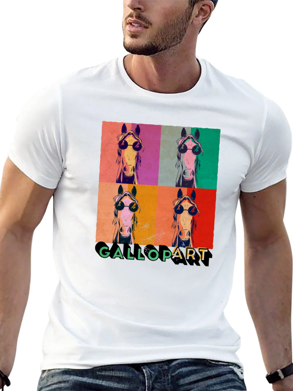 Gallopart Horse Pop Art T-Shirt