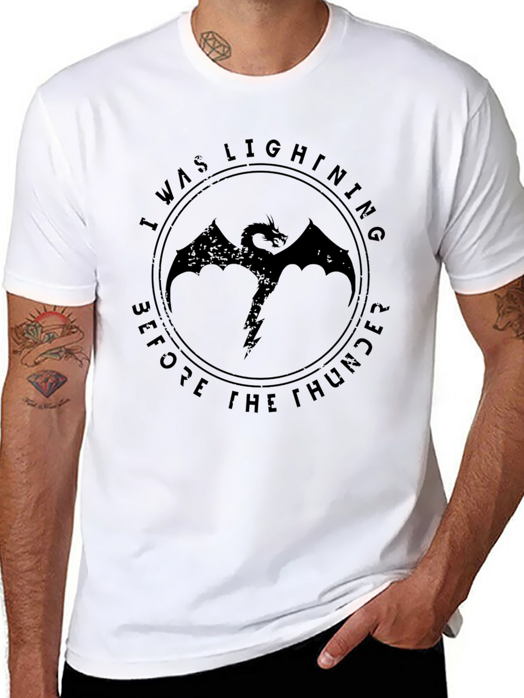 I Was Lightning Before The Thunder Dragon T-Shirt