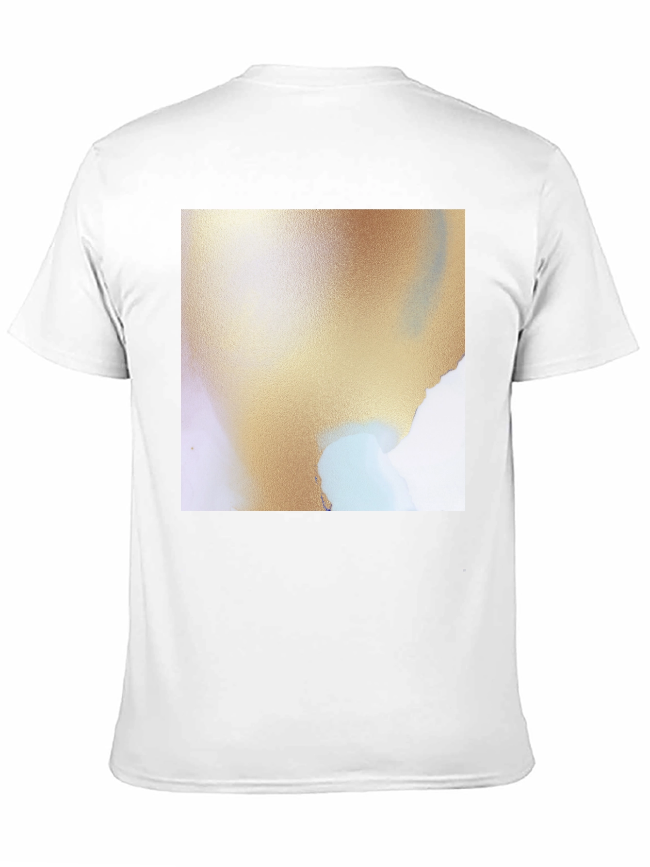 Abstract Art Graphic Tee - Soft Black Cotton
