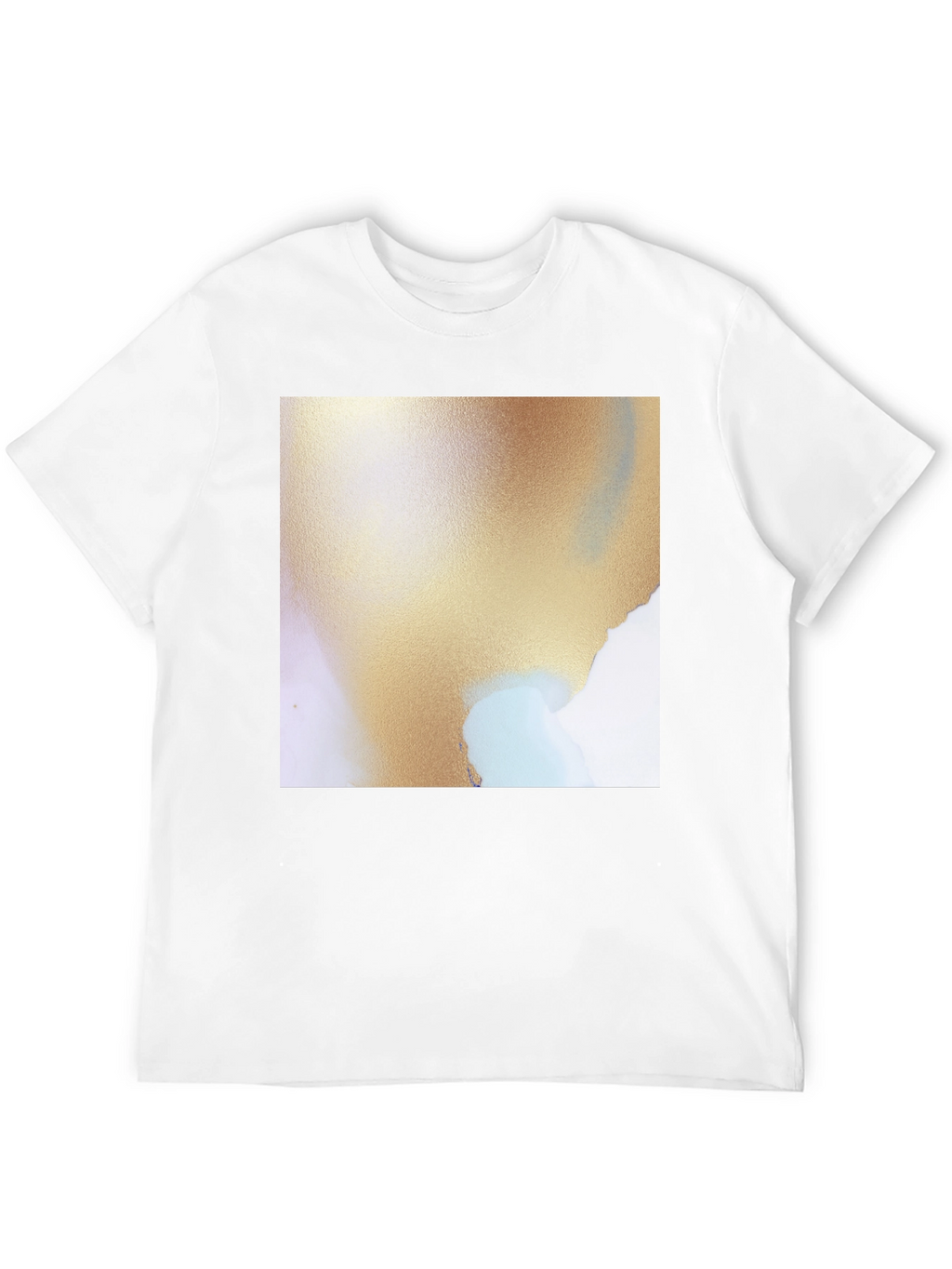 Abstract Art Graphic Tee - Soft Black Cotton