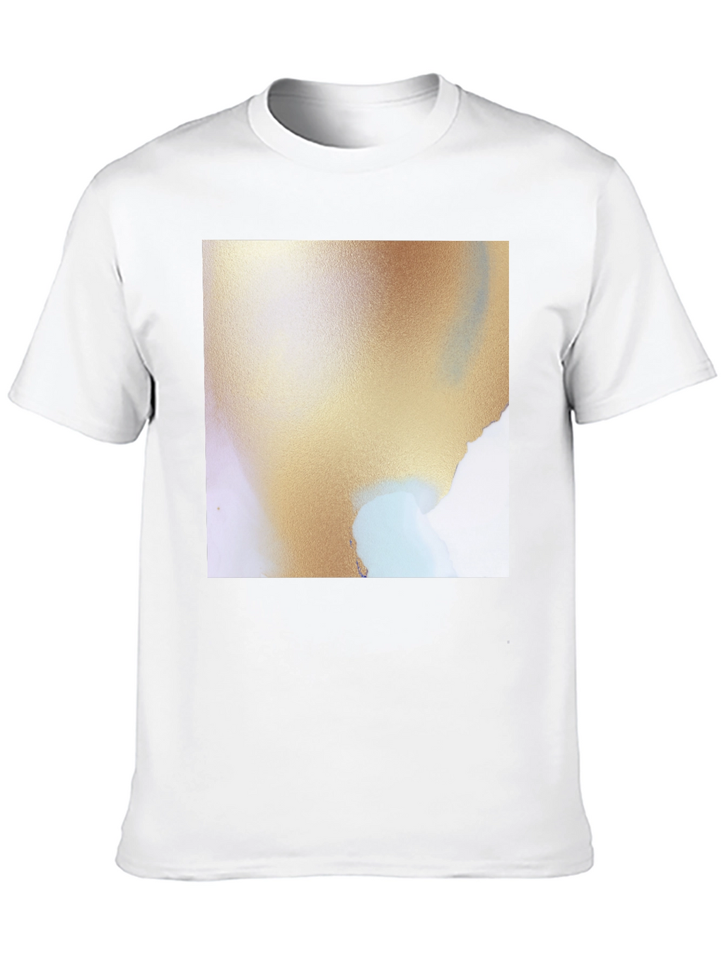 Abstract Art Graphic Tee - Soft Black Cotton