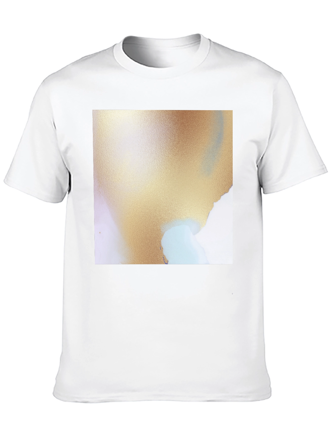 Abstract Art Graphic Tee - Soft Black Cotton