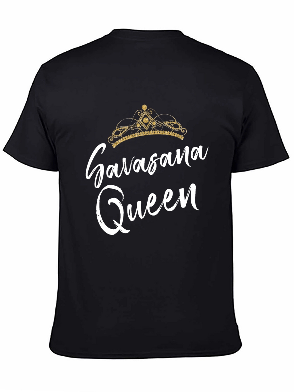 Savasana Queen Black T-Shirt Yoga