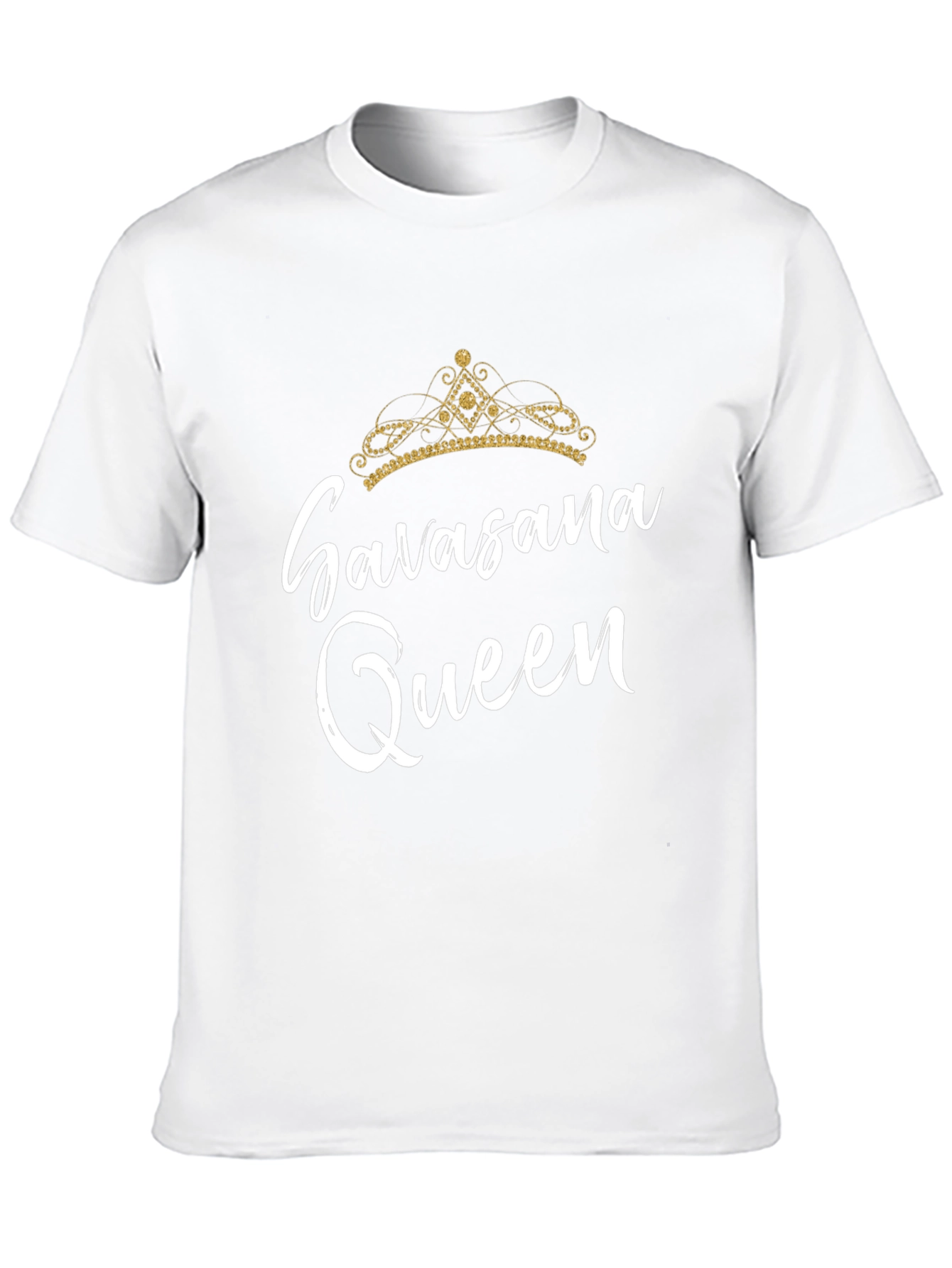 Savasana Queen Black T-Shirt Yoga