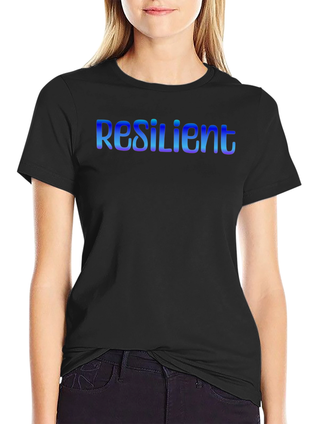 Resilient Black T-Shirt - Stylish Graphic Tee