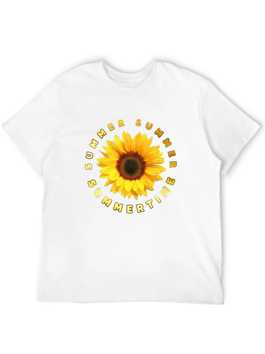 Summer Sunflower Graphic Tee - Black Unisex T-Shirt