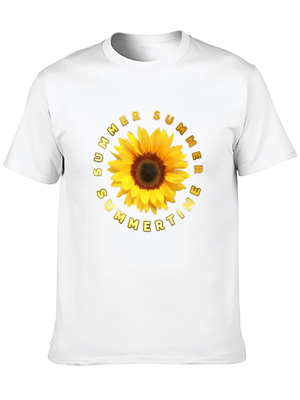 Summer Sunflower Graphic Tee - Black Unisex T-Shirt