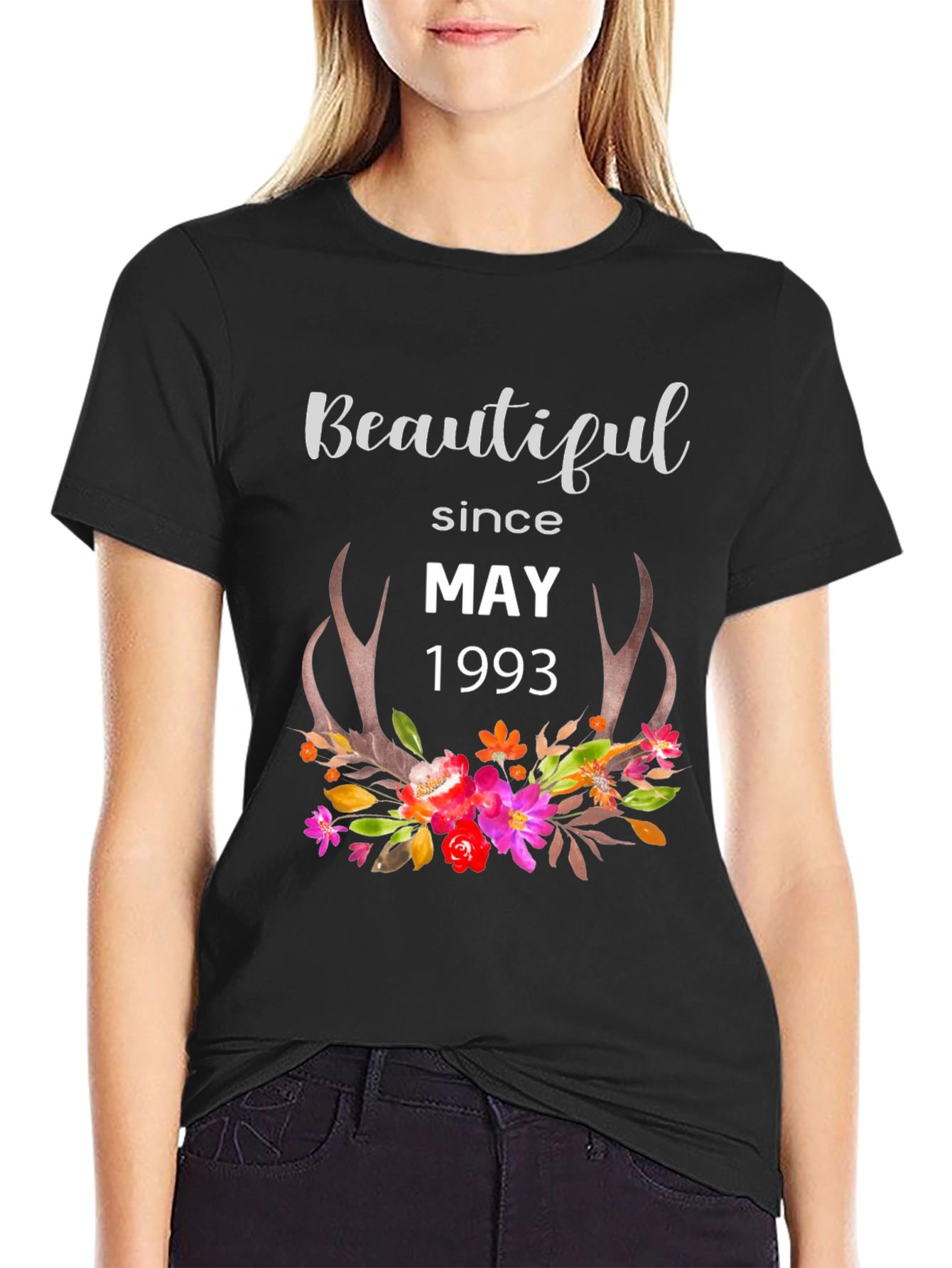 Beautiful Since May 1993 Black T-Shirt