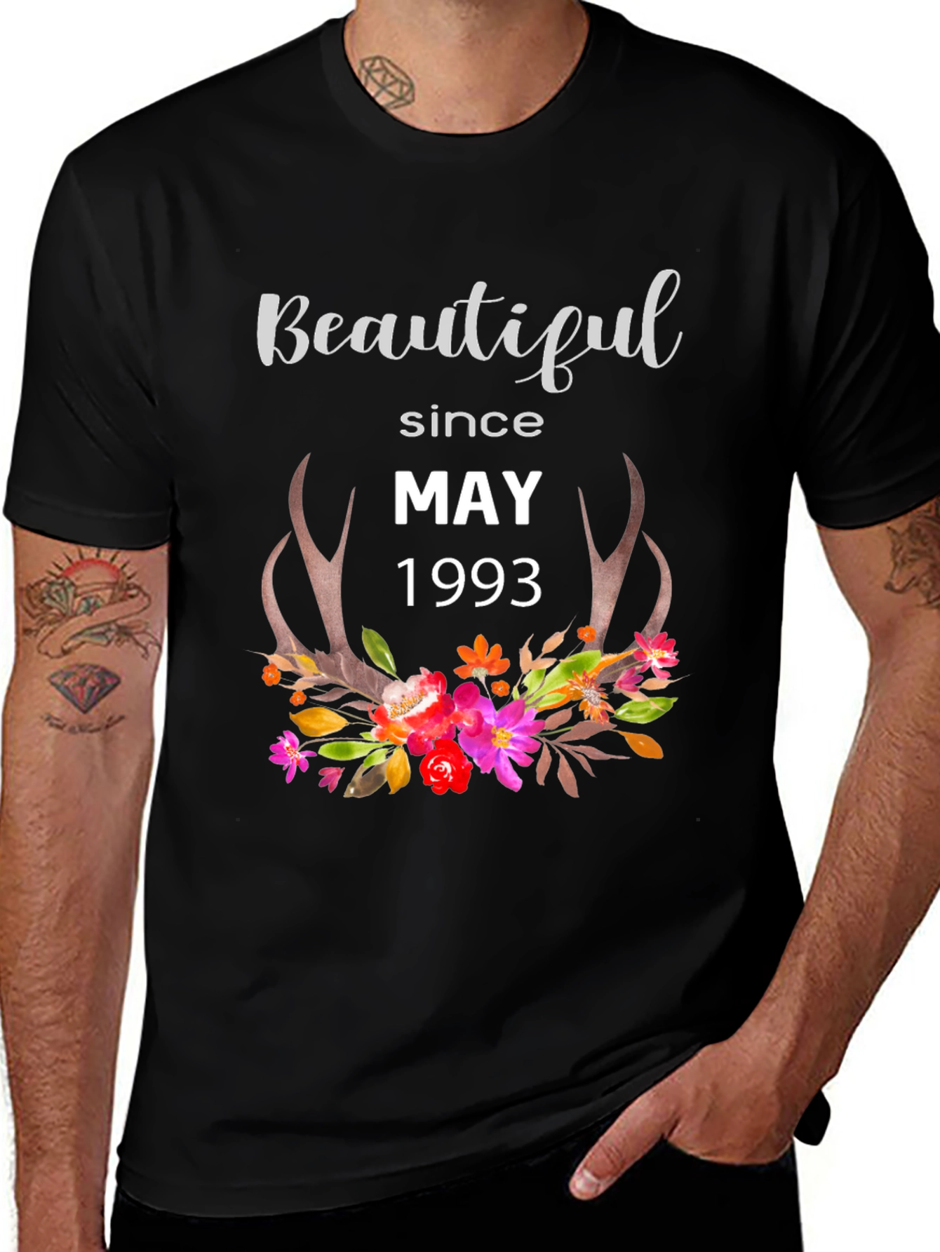 Beautiful Since May 1993 Black T-Shirt