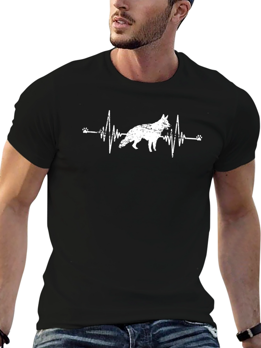 German Shepherd Heartbeat T-Shirt