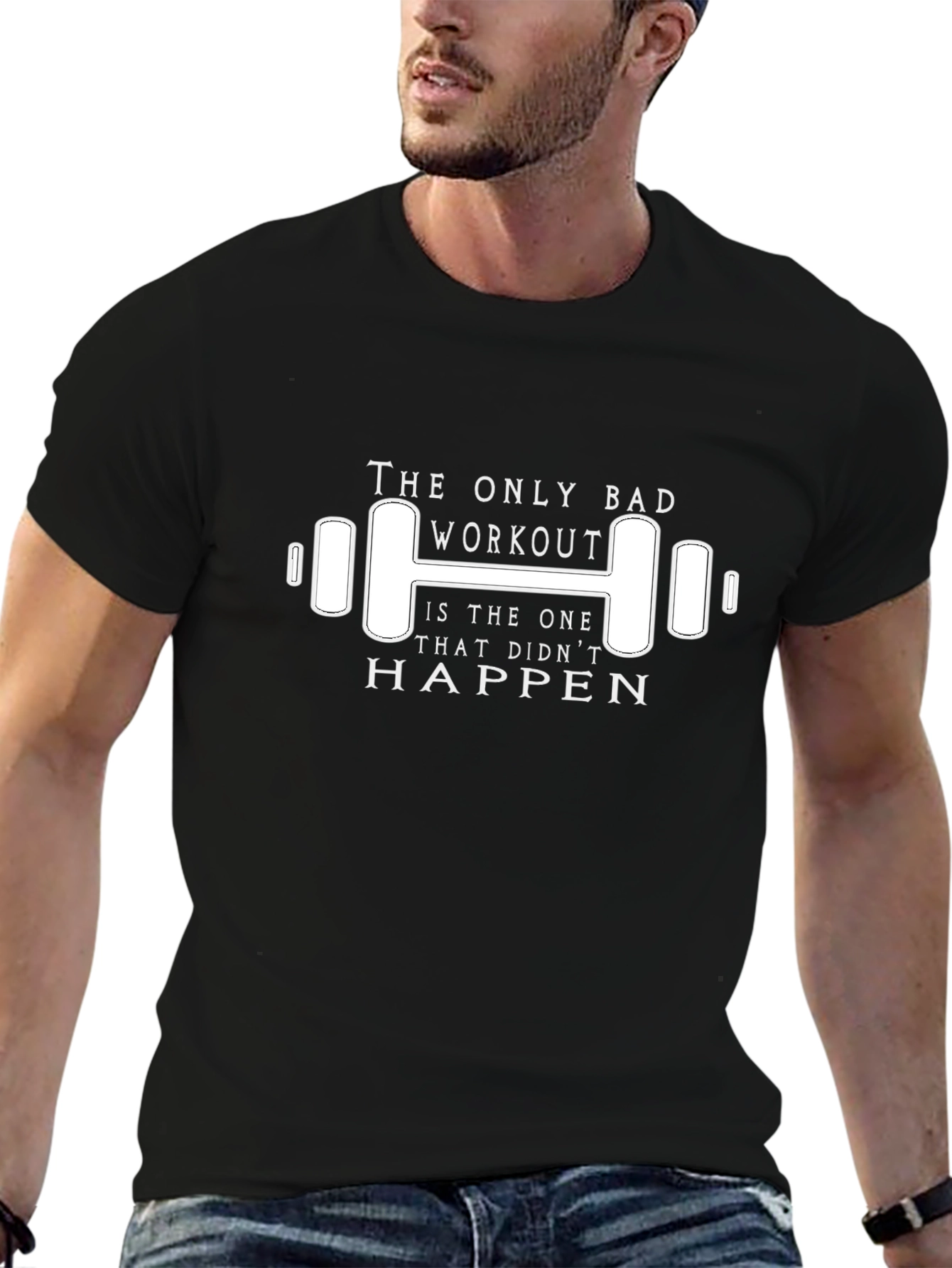 Workout Motivation T-Shirt: No Bad Workouts!