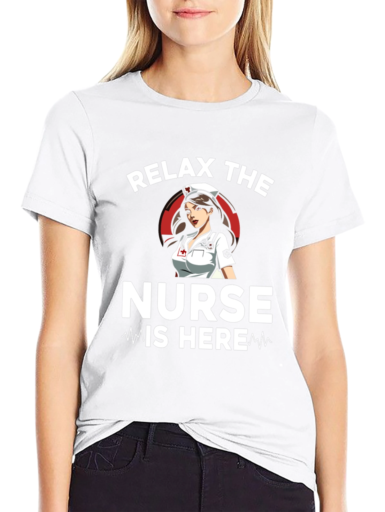 Relax the Nurse Is Here Graphic T-Shirt