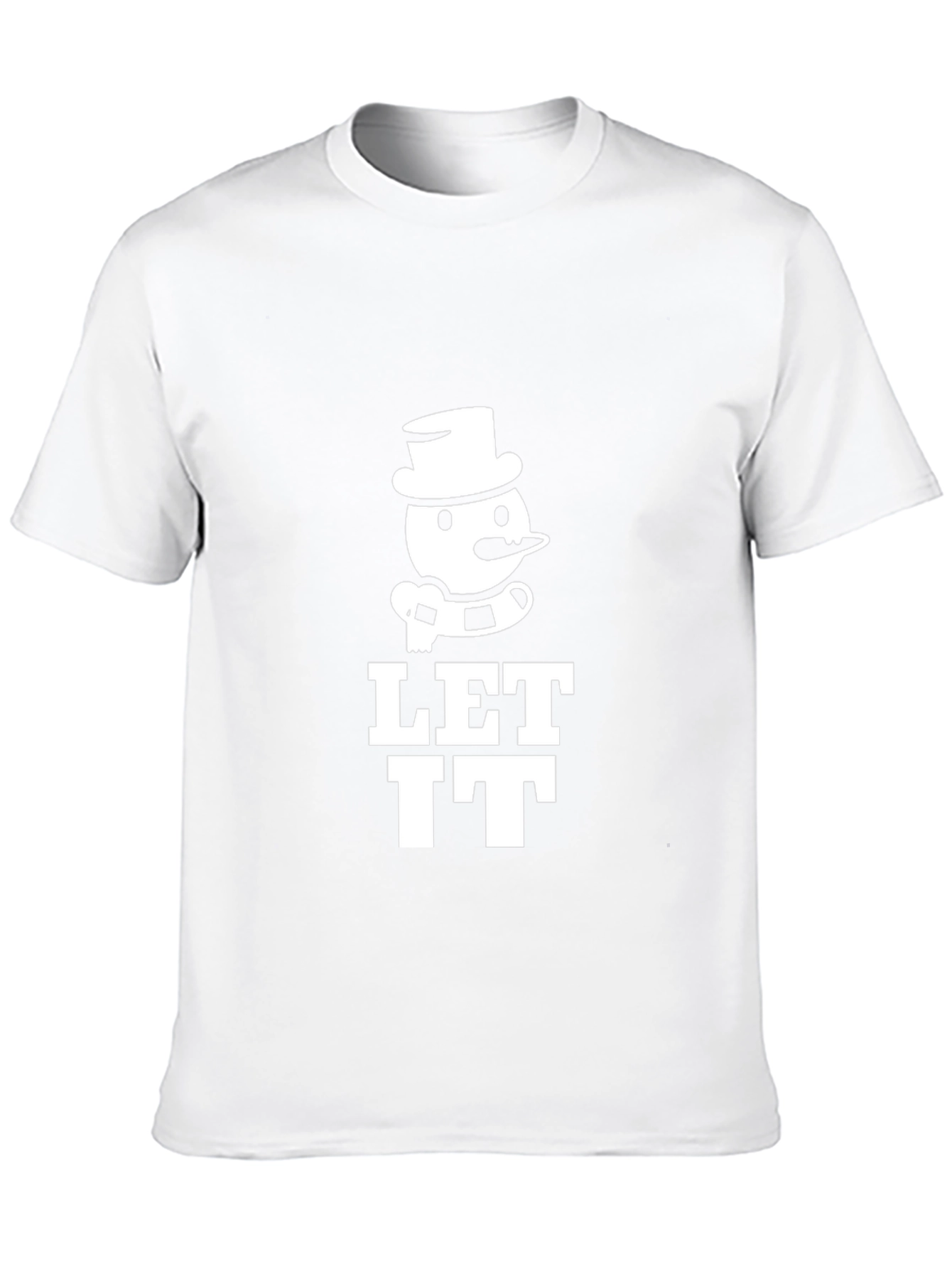 Let It Snowman Graphic Tee - Black