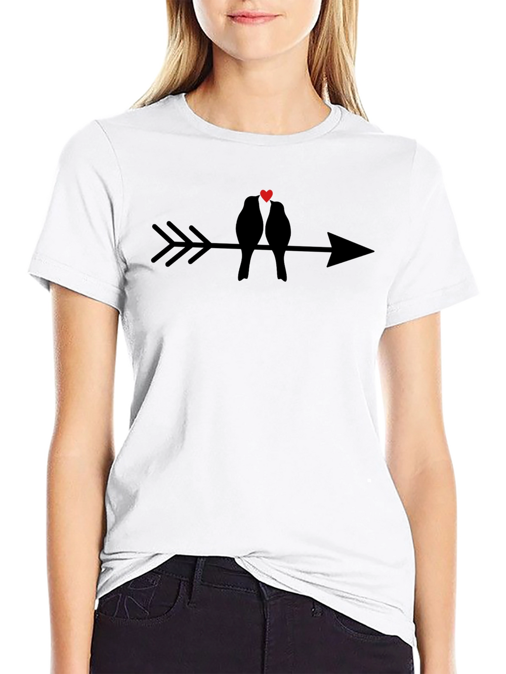 Lovebirds on Arrow T-Shirt