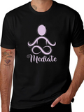 Meditate Graphic Tee - Black