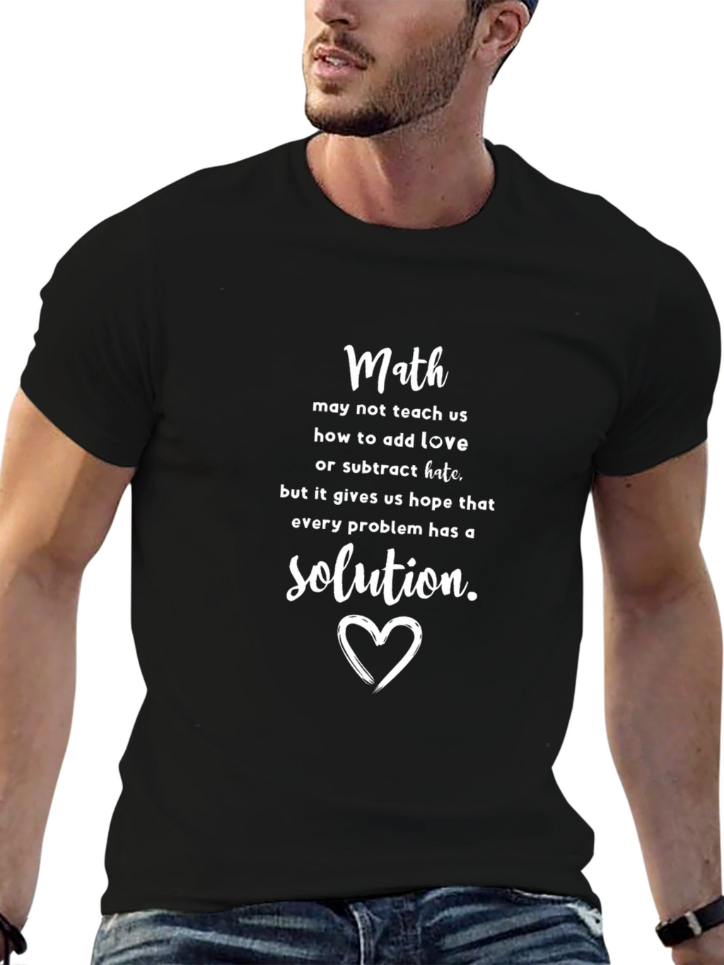Math Love Solution T-Shirt - Soft Cotton Tee