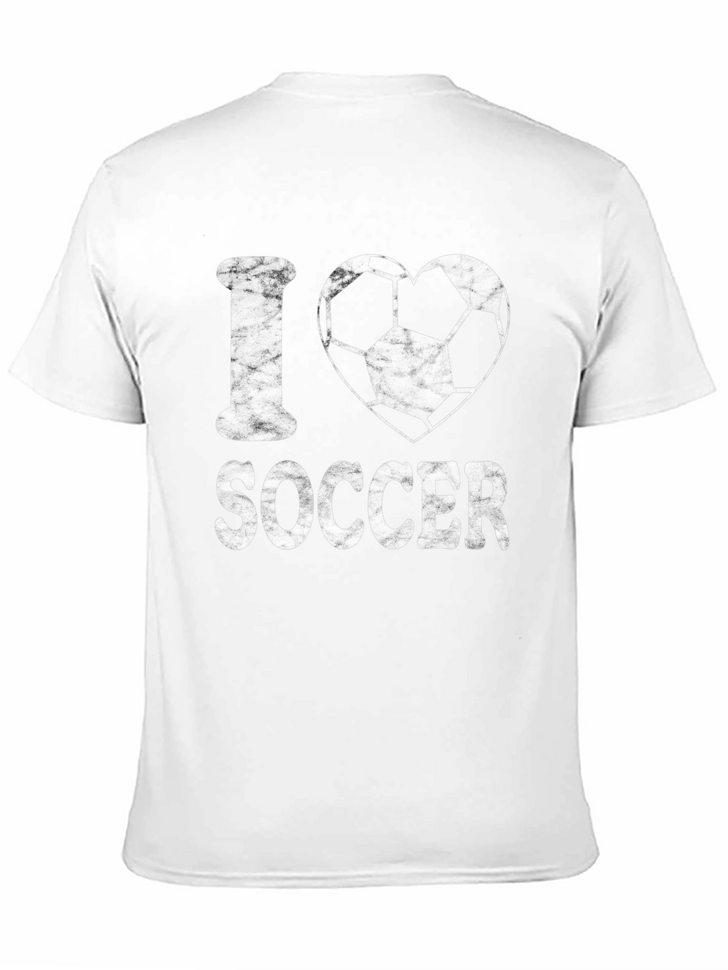 I Love Soccer T-Shirt - Black Graphic Print