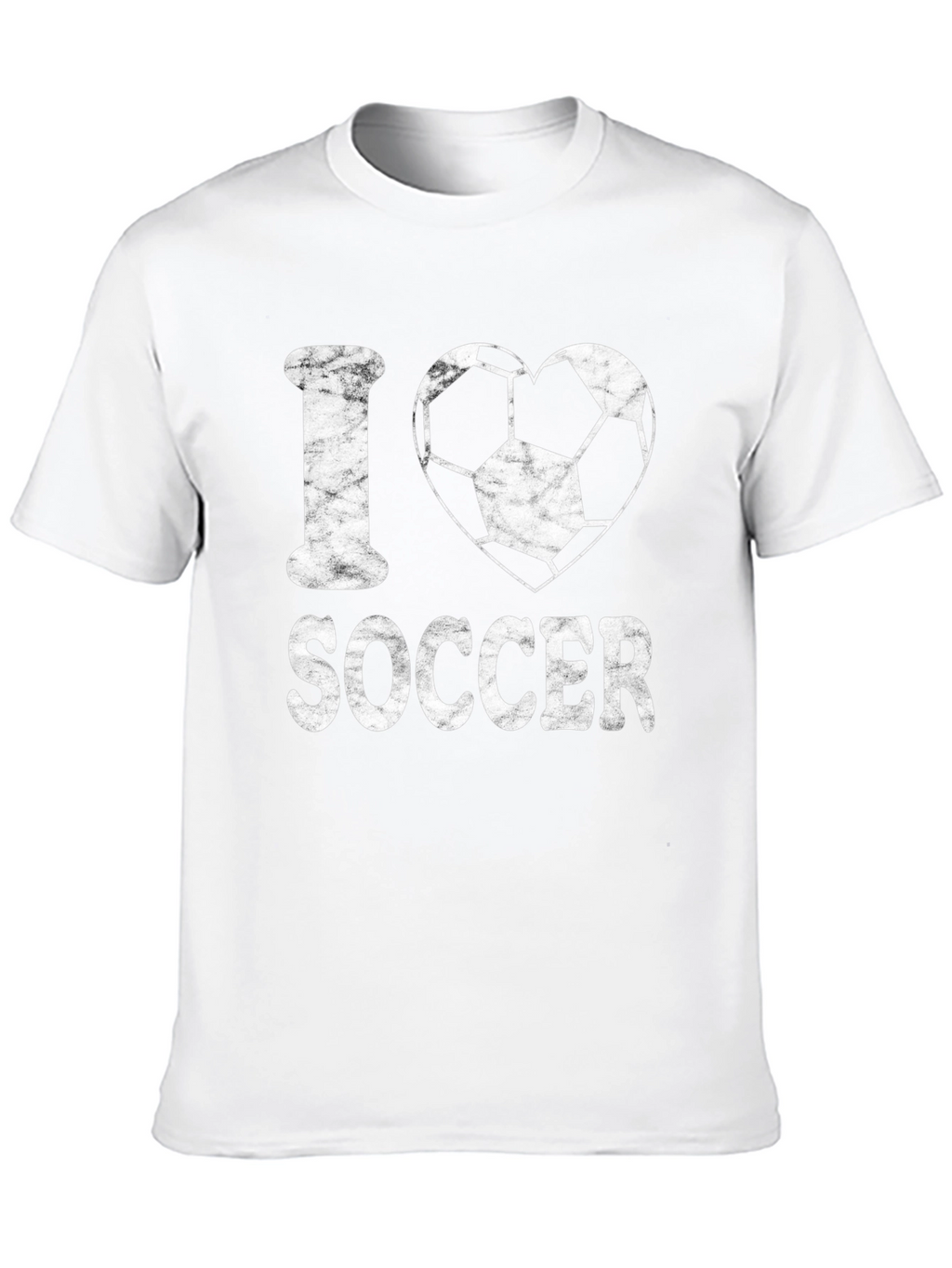 I Love Soccer T-Shirt - Black Graphic Print