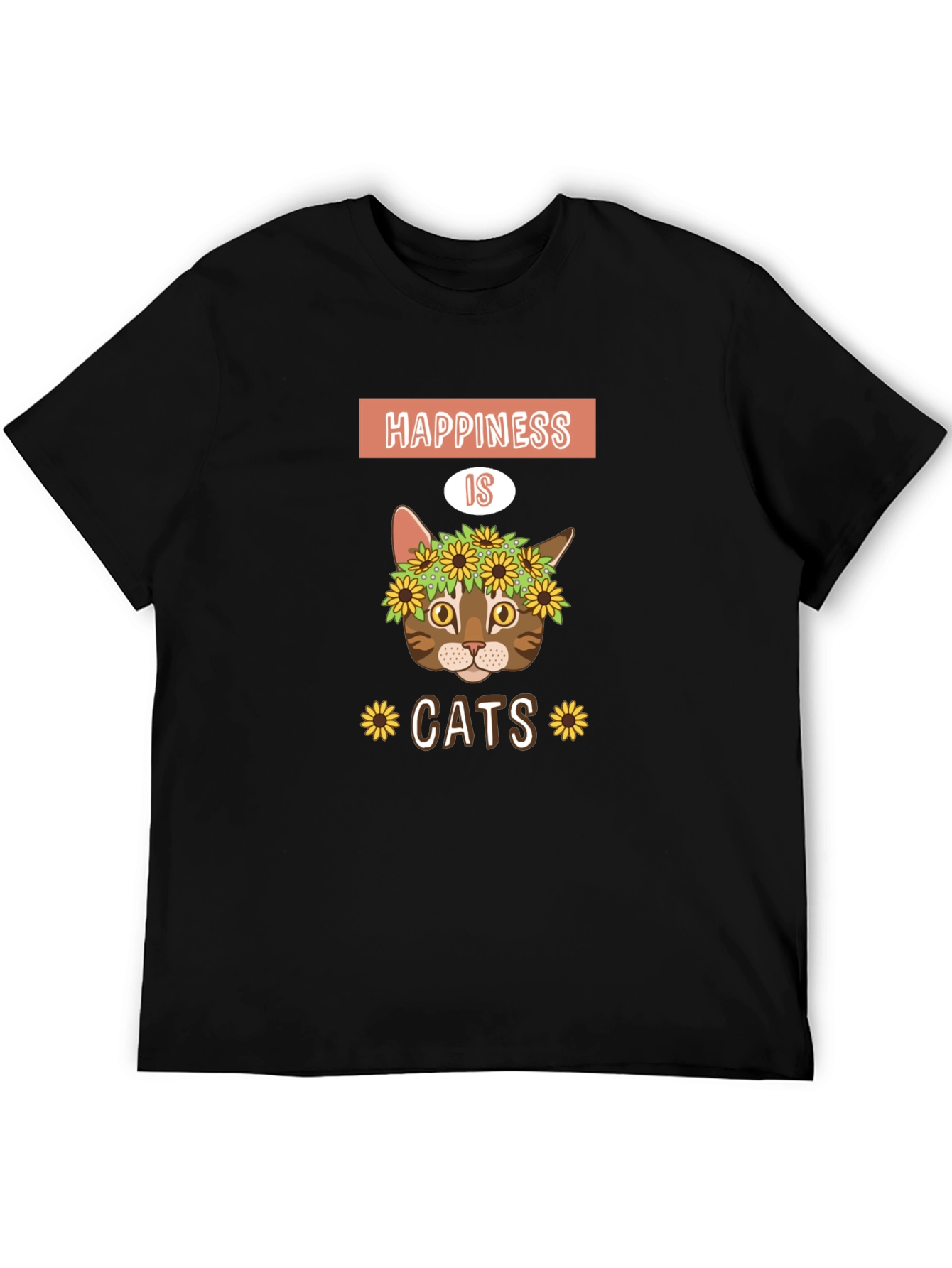 Happiness is Cats Graphic T-Shirt