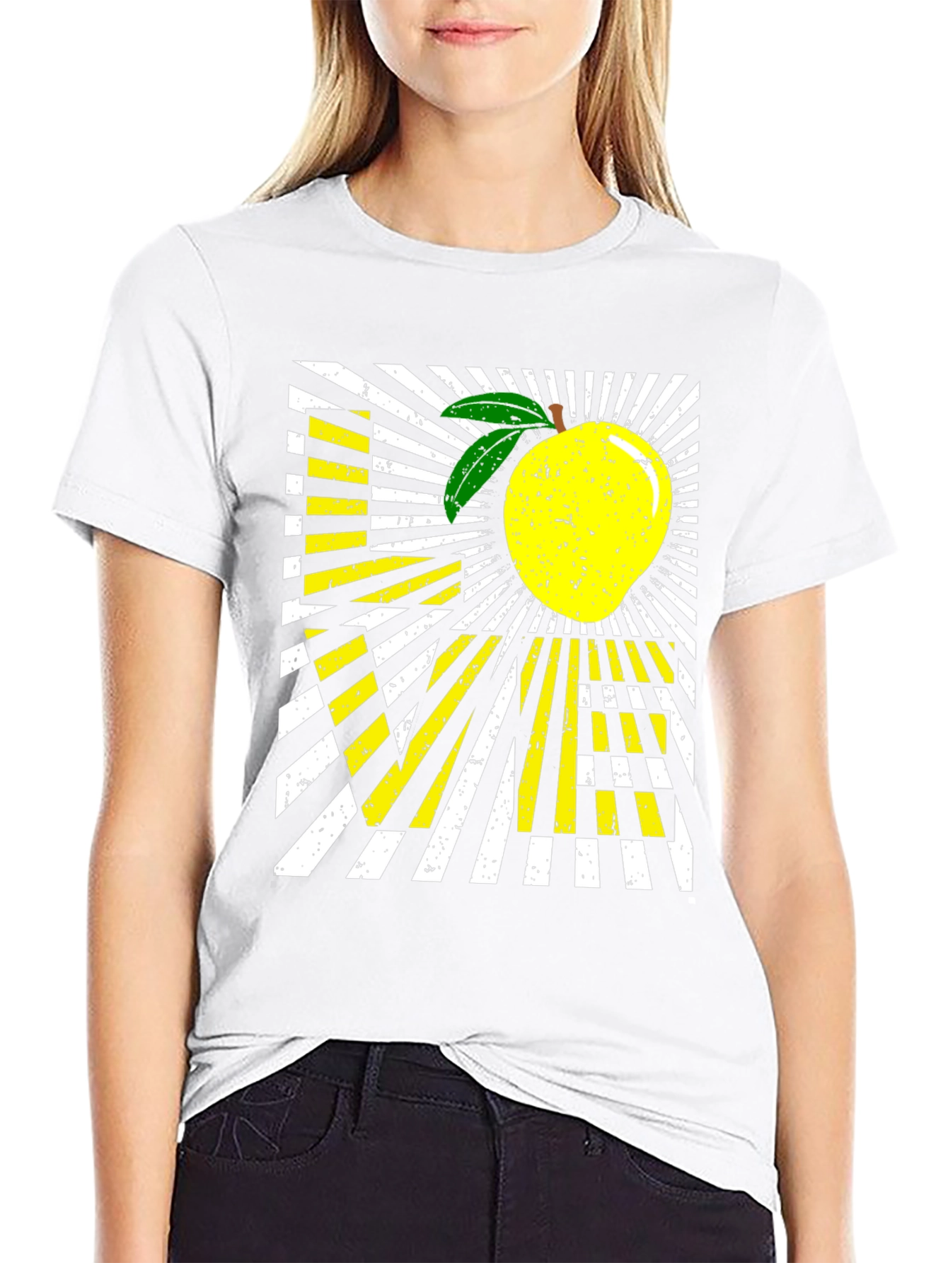 Love Mango Graphic T-Shirt - Black Cotton Blend