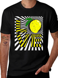 Love Mango Graphic T-Shirt - Black Cotton Blend