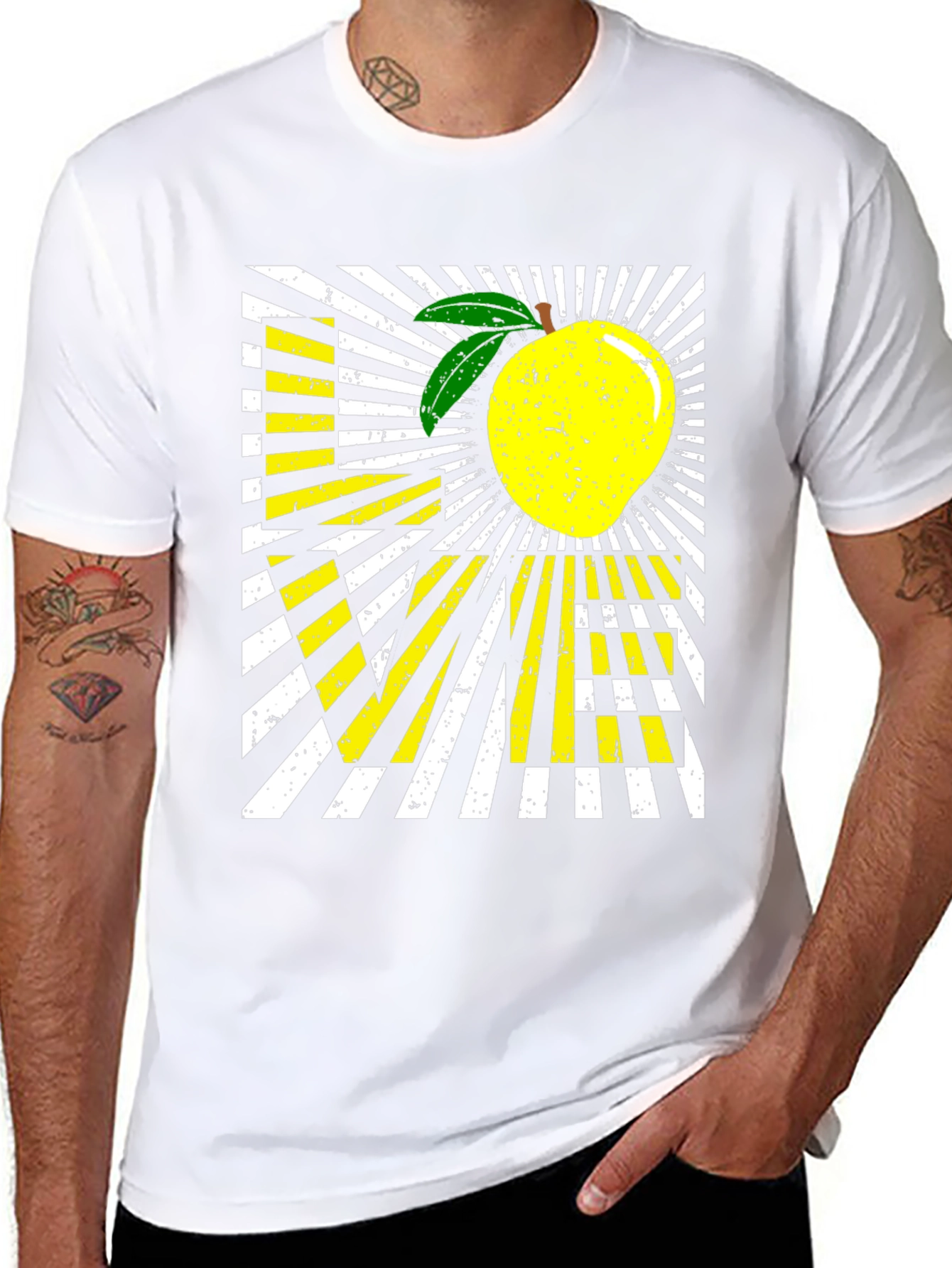 Love Mango Graphic T-Shirt - Black Cotton Blend